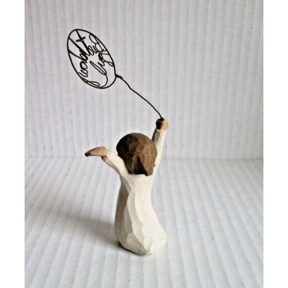 *Willow Tree 'Birthday Girl' Figurine Beige Tan Statue Sculpture - Picture 3 of 7